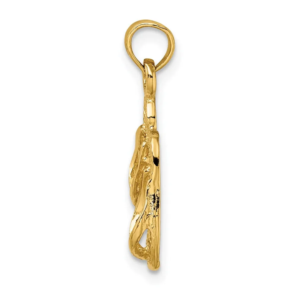 14K 3D PAWLEYS ISLAND Double Flip-flop Charm