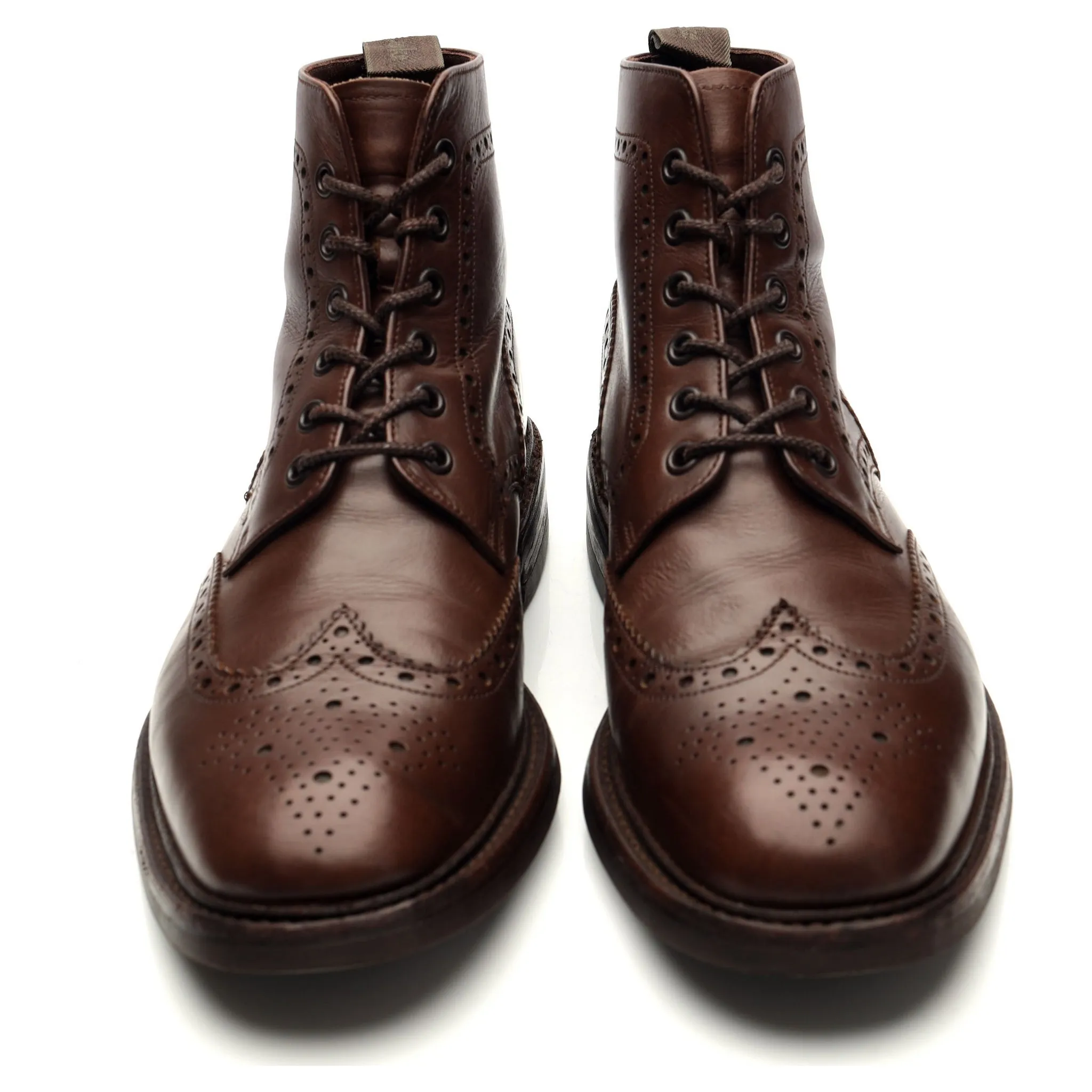 1880 'Litchfield' Dark Brown Leather Boots UK 7 F