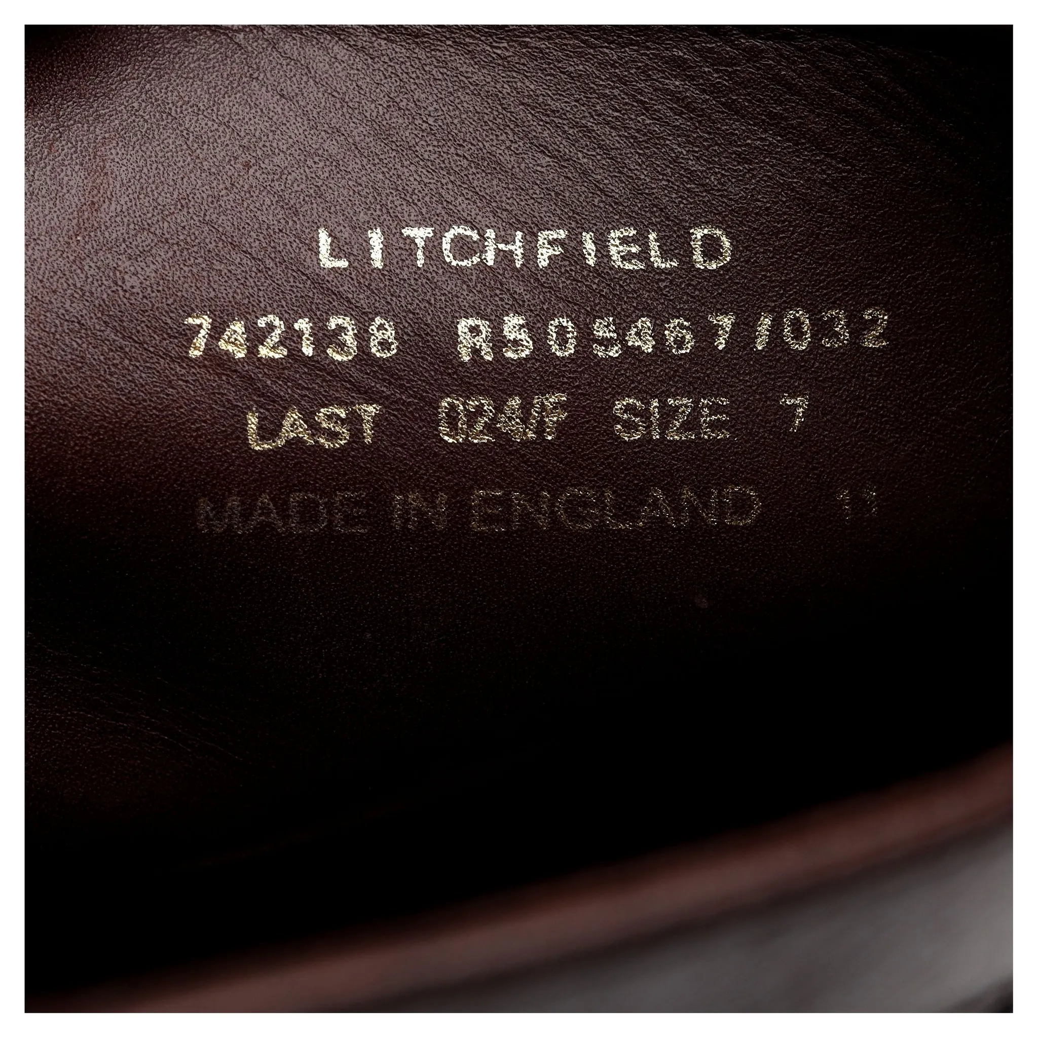 1880 'Litchfield' Dark Brown Leather Boots UK 7 F
