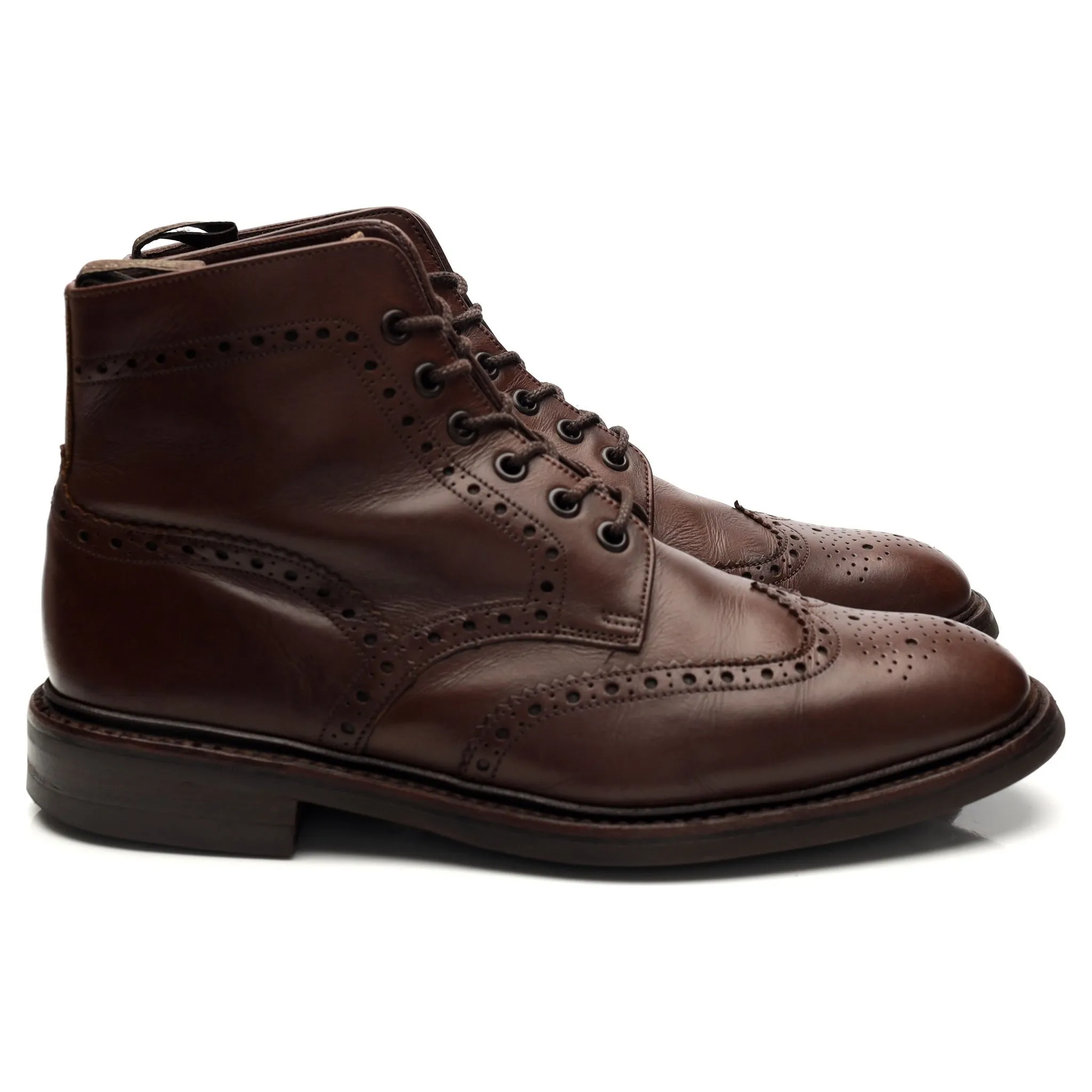 1880 'Litchfield' Dark Brown Leather Boots UK 7 F