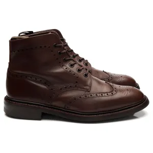 1880 'Litchfield' Dark Brown Leather Boots UK 7 F