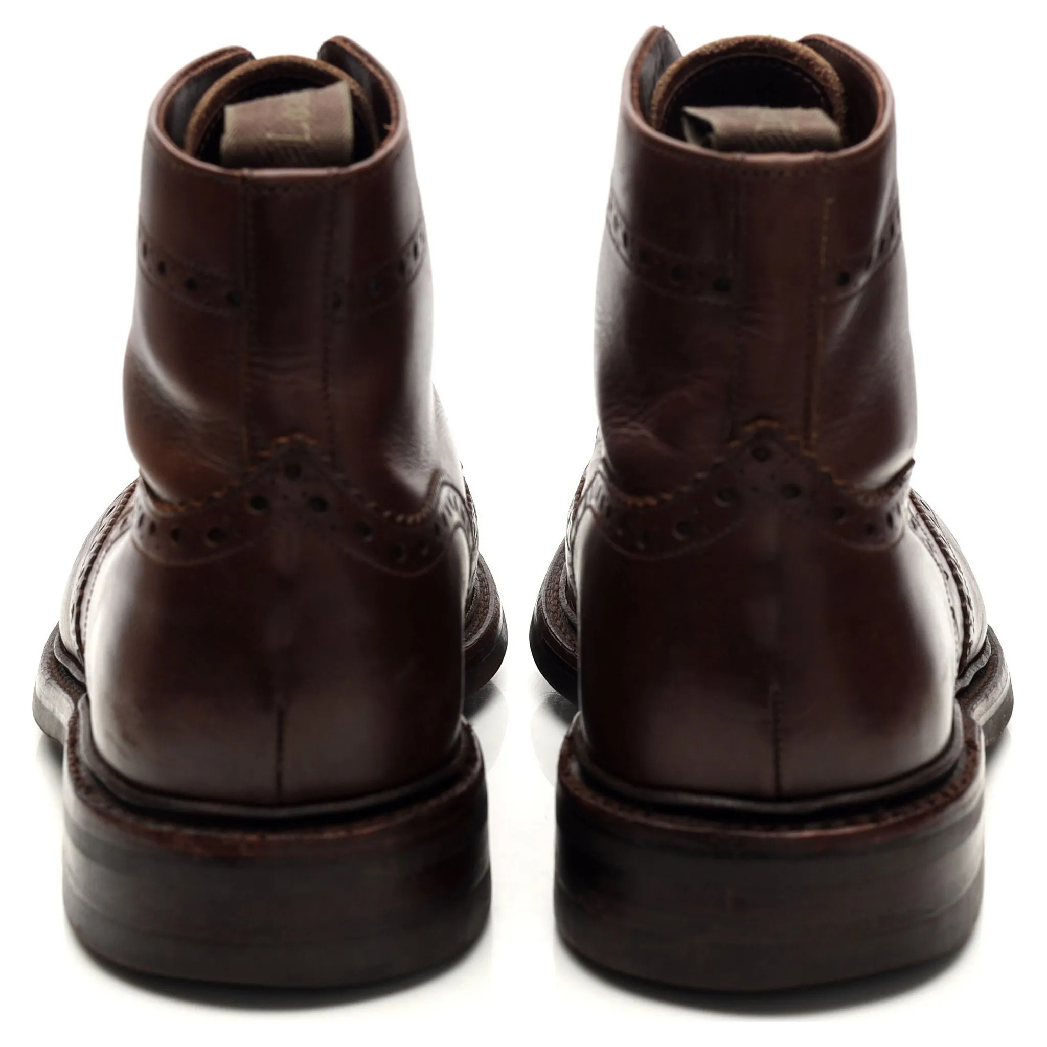 1880 'Litchfield' Dark Brown Leather Boots UK 7 F