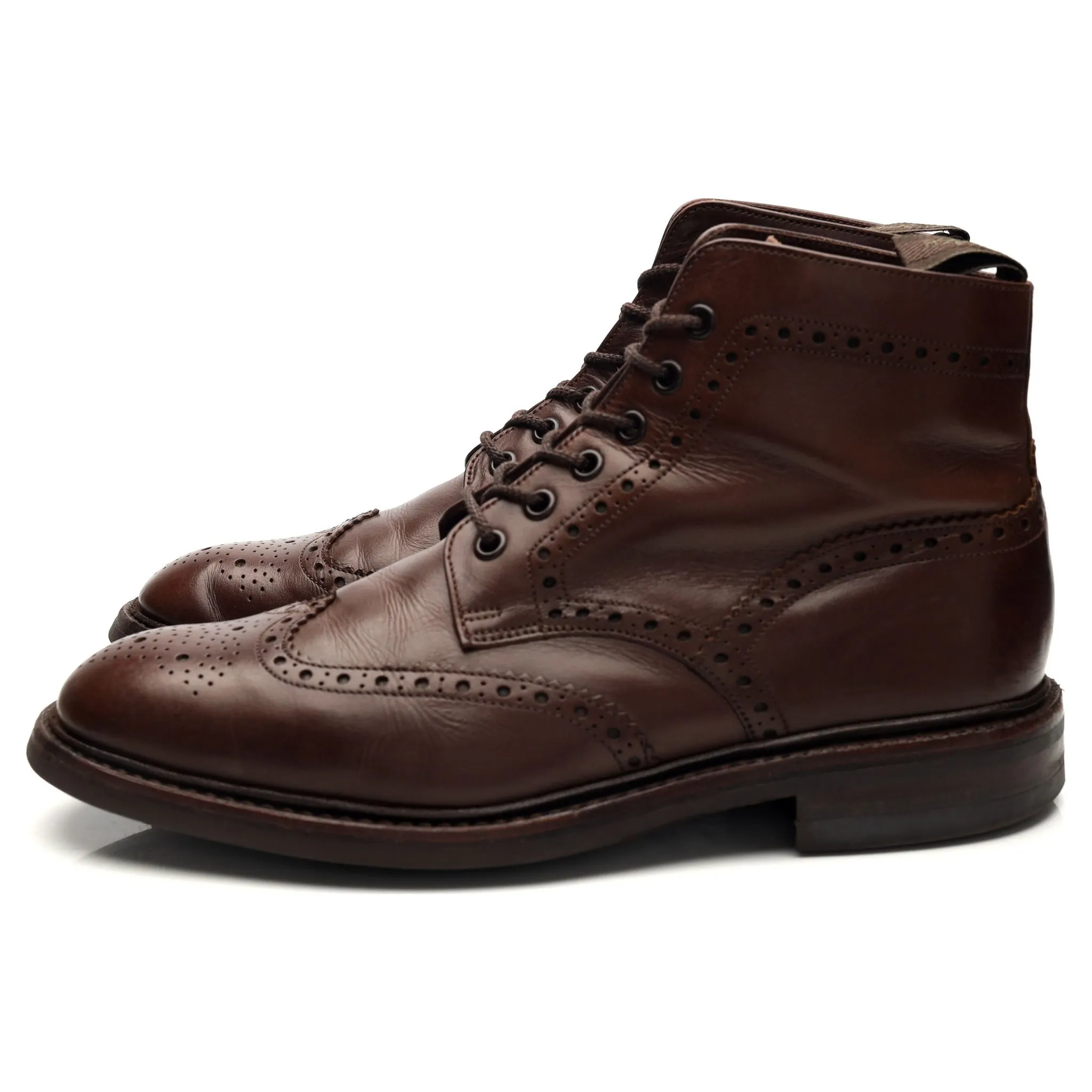 1880 'Litchfield' Dark Brown Leather Boots UK 7 F