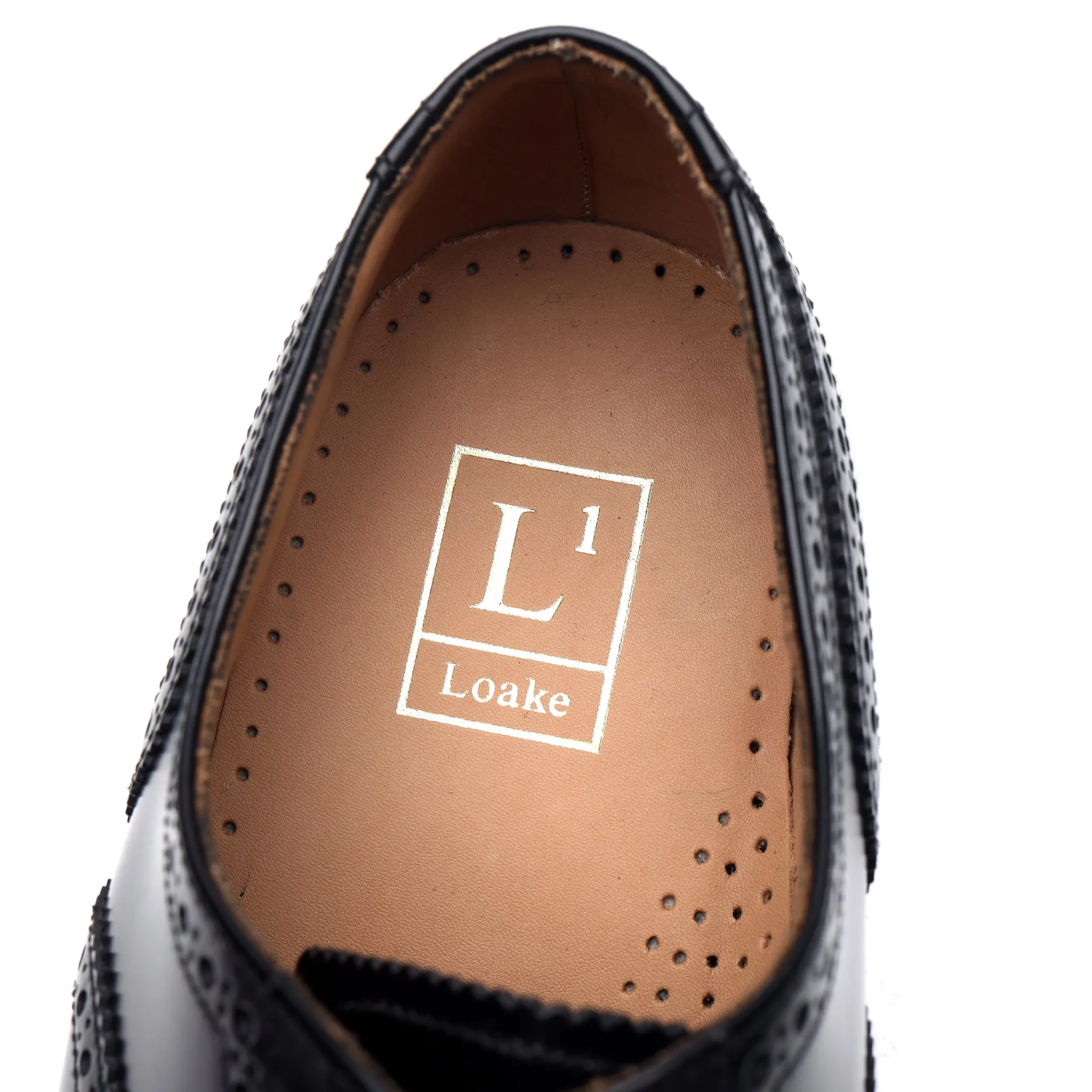 '301' Black Leather Oxford Brogues UK 8 F
