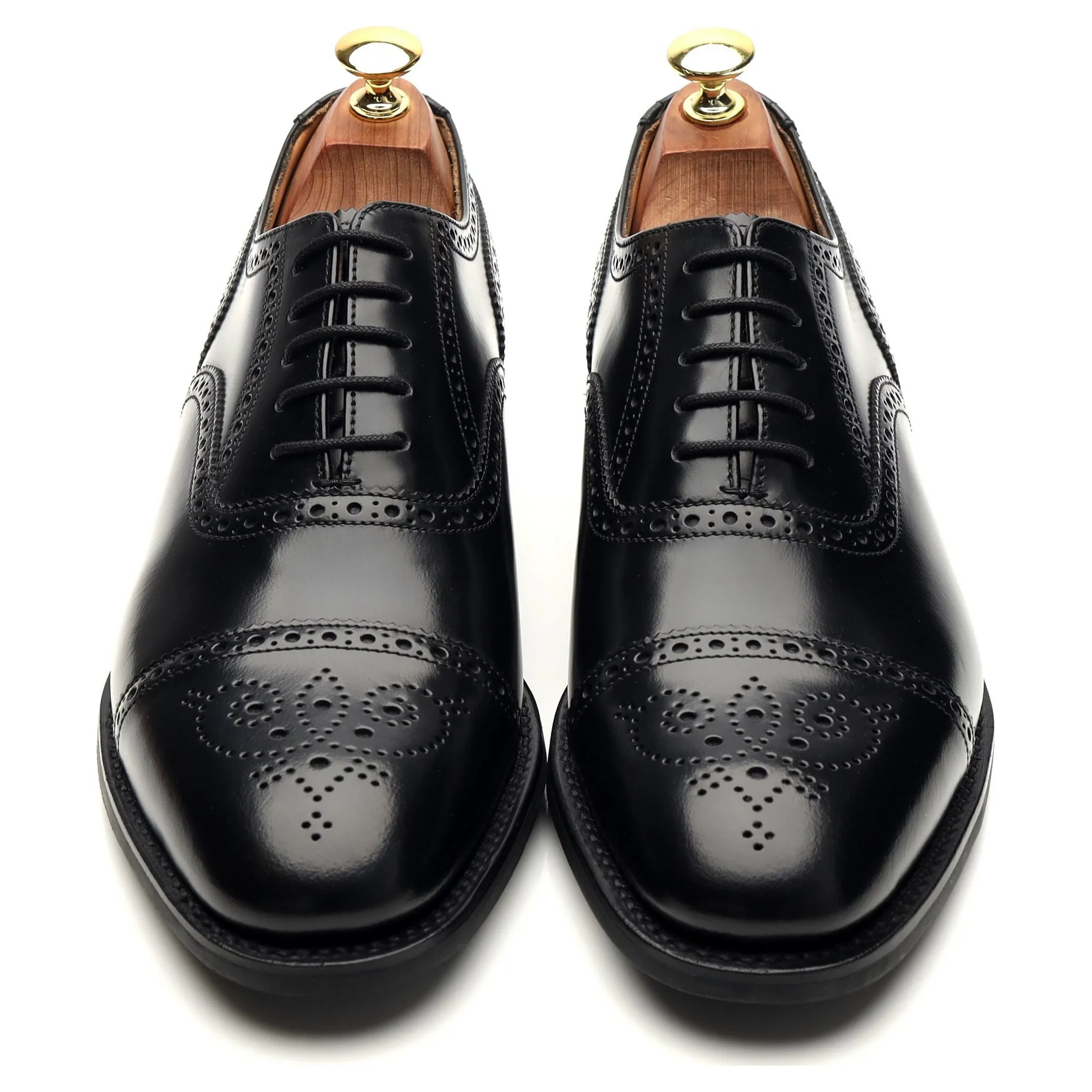 '301' Black Leather Oxford Brogues UK 8 F
