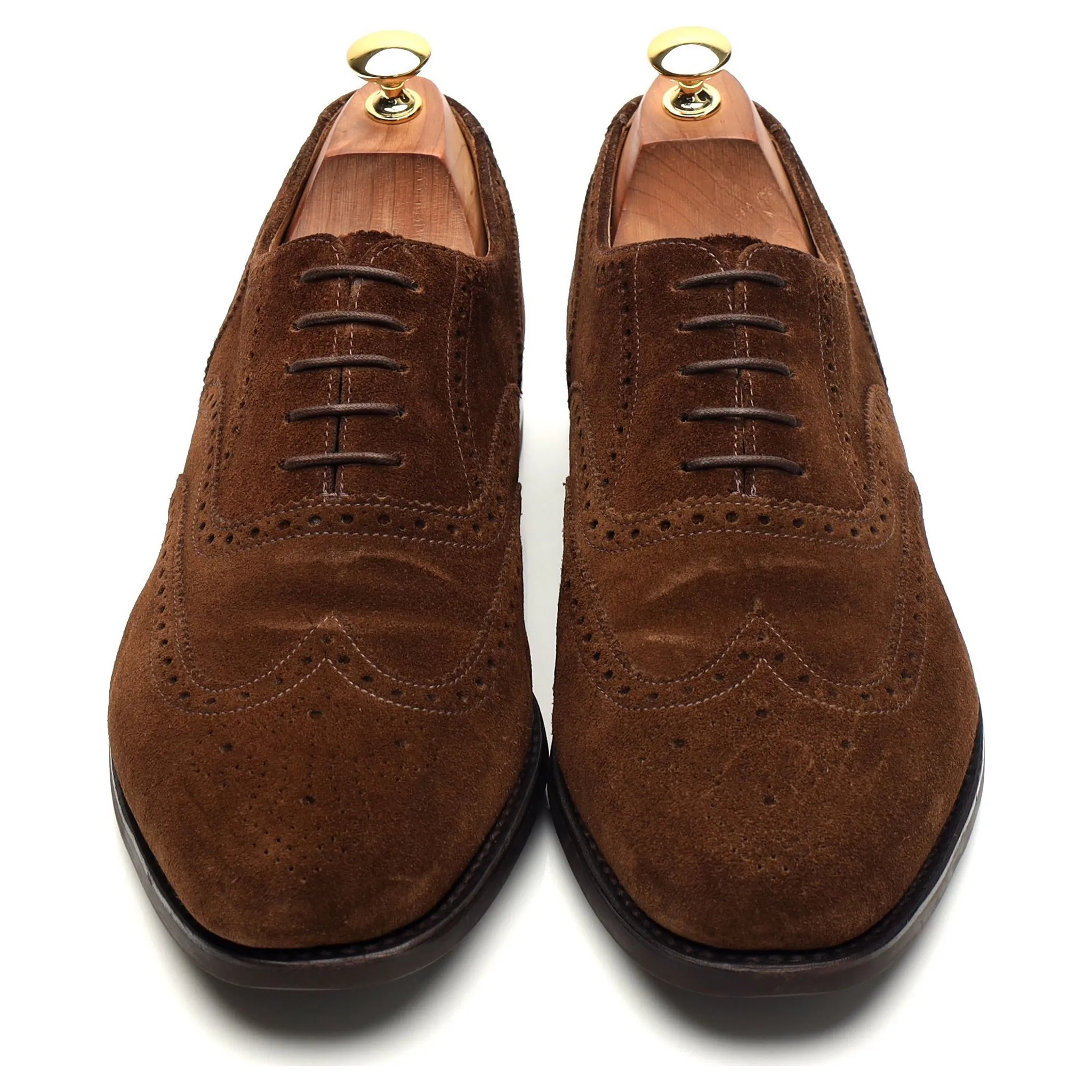 '302' Brown Suede Oxford Brogues UK 10 G