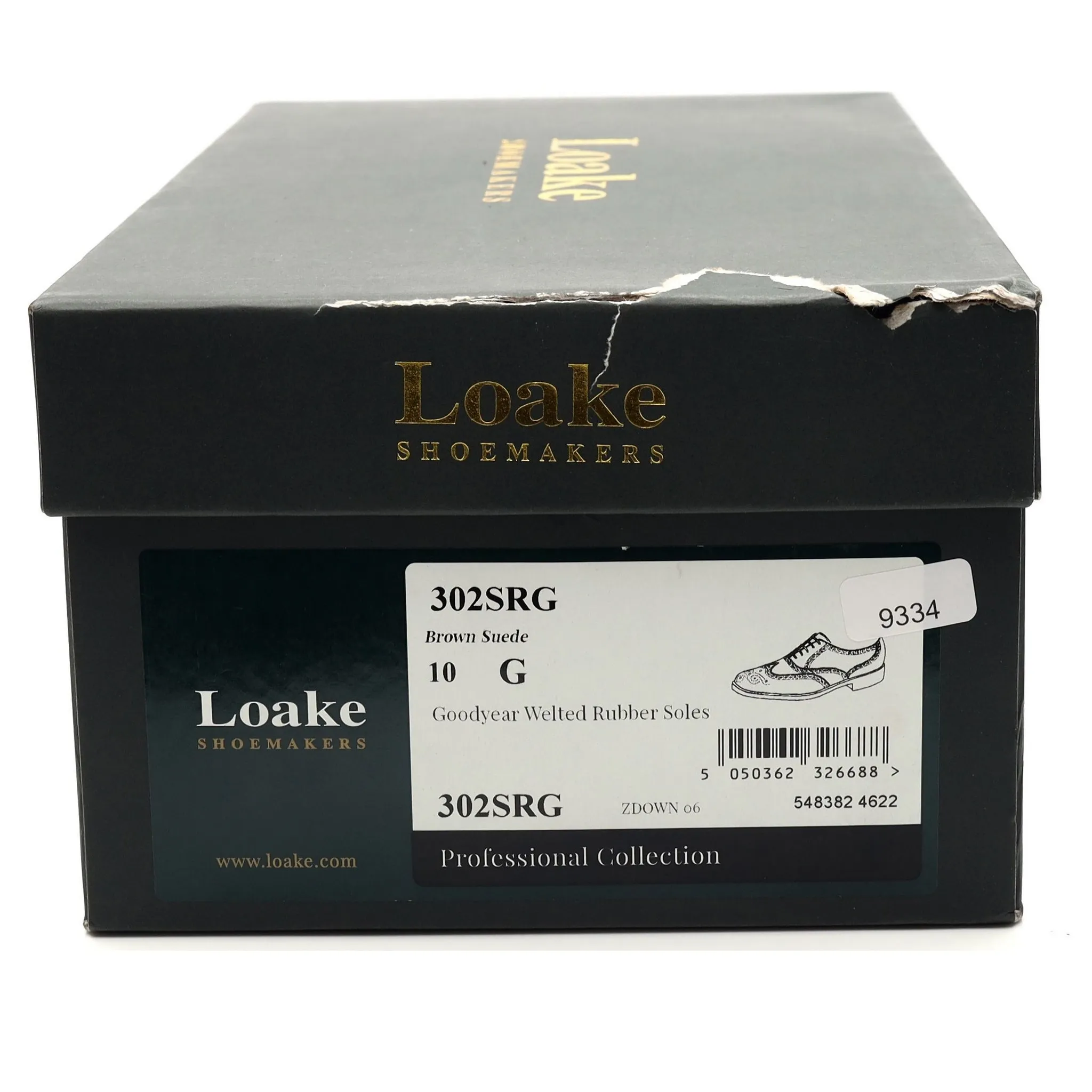 '302' Brown Suede Oxford Brogues UK 10 G