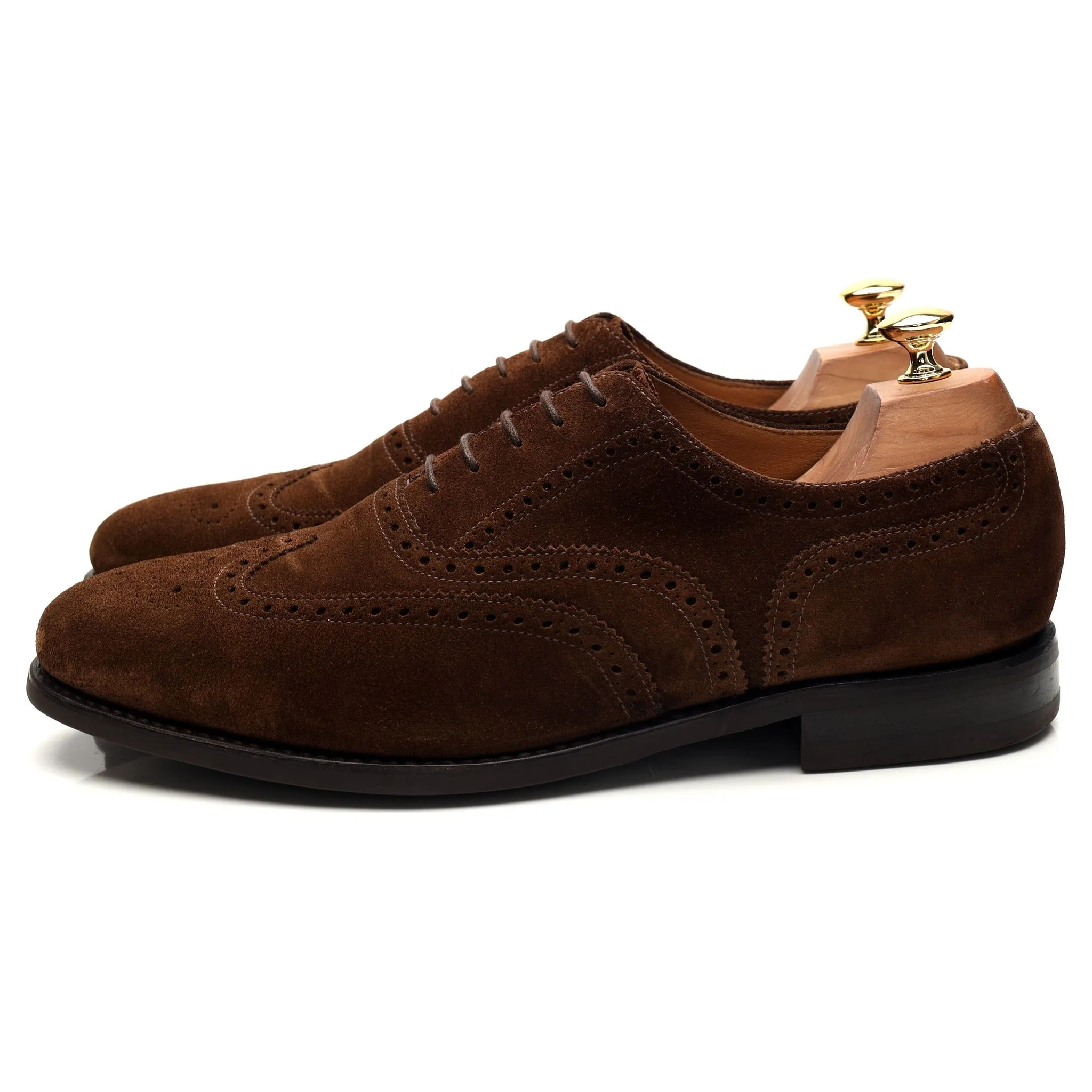 '302' Brown Suede Oxford Brogues UK 10 G