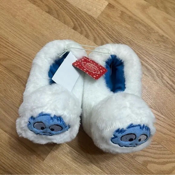 Abominable Snowman Slippers NWT 9/10 Kids Toddler Rudolph the Red Nosed Reindeer