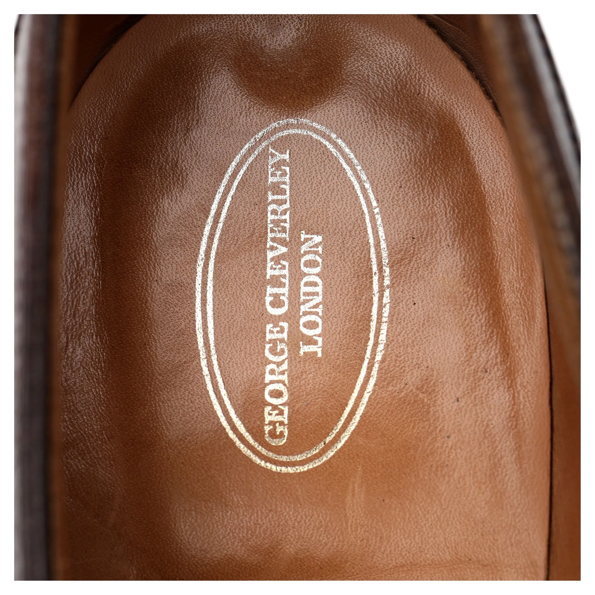 'Adam' Dark Brown Grain Leather Oxford Brogues UK 10.5 E