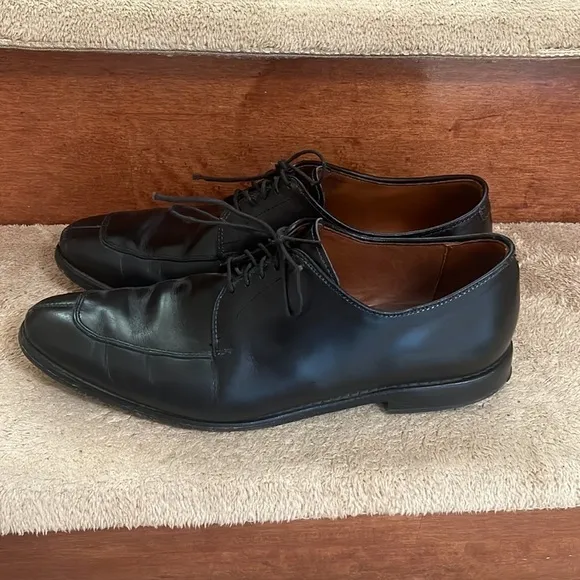 Allen Edmonds Black Leather Oxford Dress Up Shoes SZ 9.5 In Excellent Co…