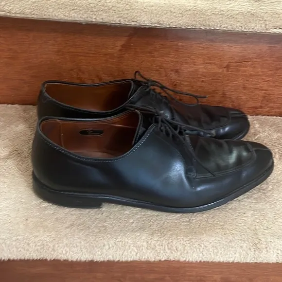 Allen Edmonds Black Leather Oxford Dress Up Shoes SZ 9.5 In Excellent Co…