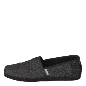 Alpargata Youth Black Iridescent Glimmer