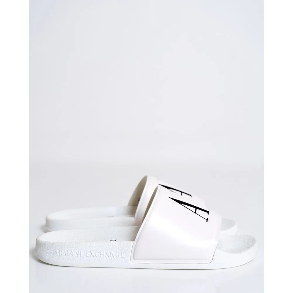 Armani Exchange White Polyethylene Sandal