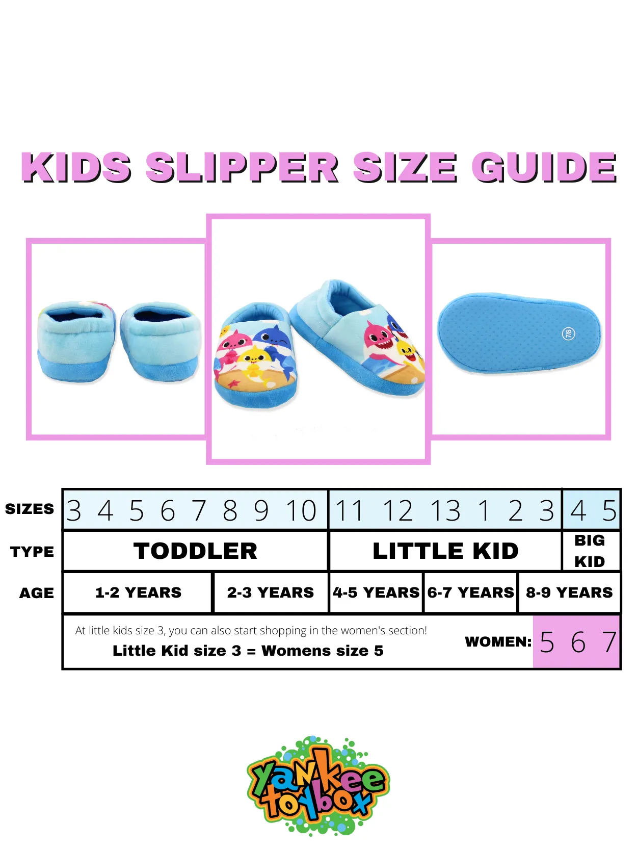 Baby Shark Plush A-Line Slippers