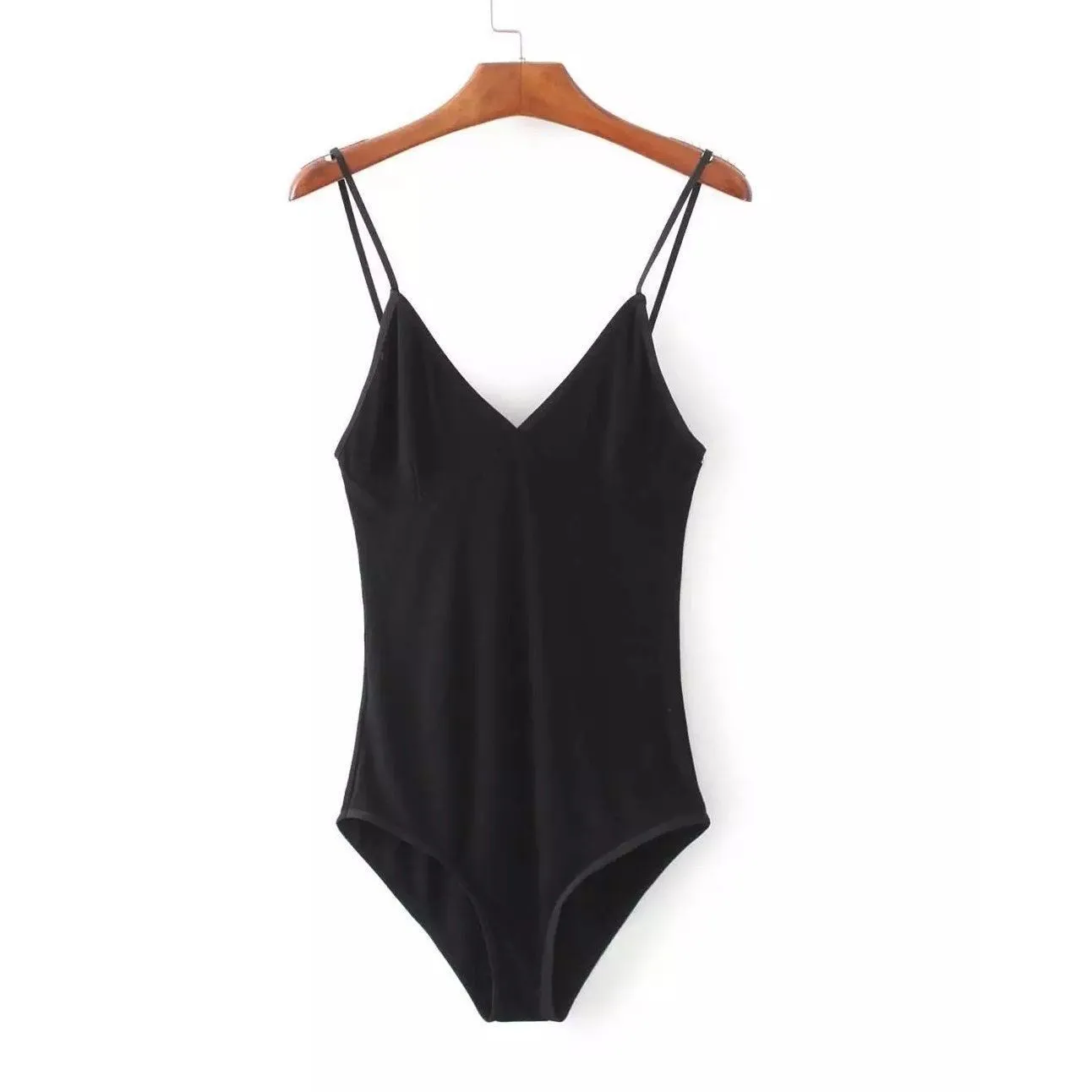Backless Spaghetti Strap Bodysuit