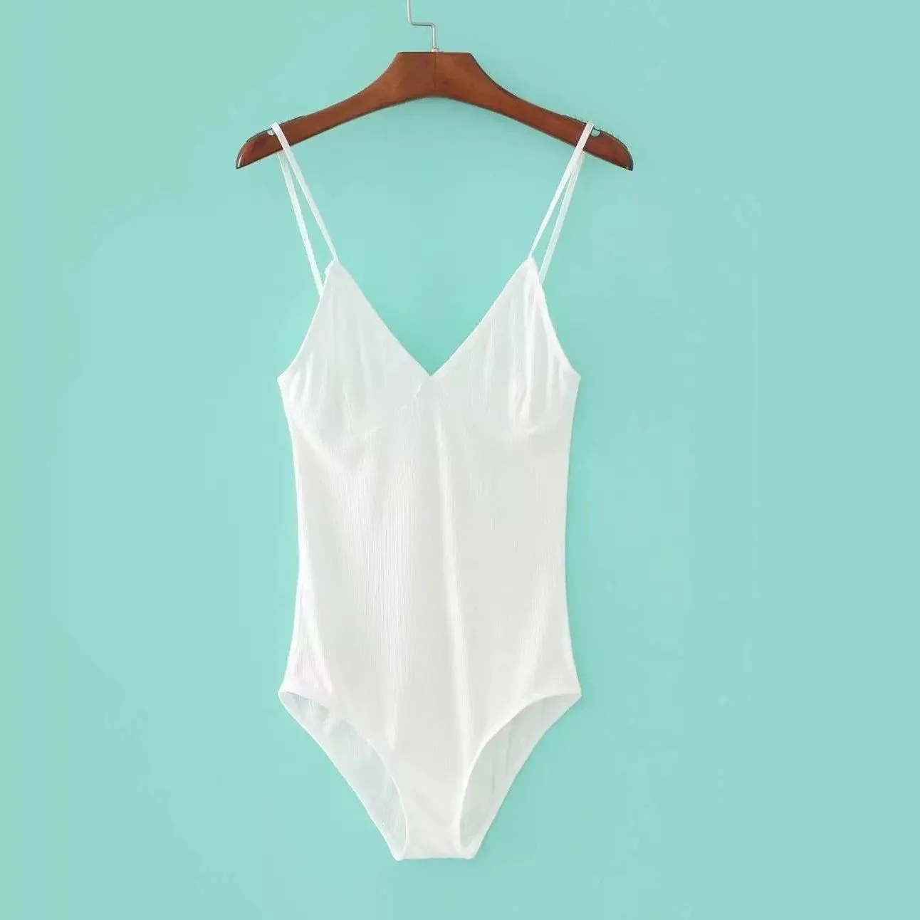 Backless Spaghetti Strap Bodysuit