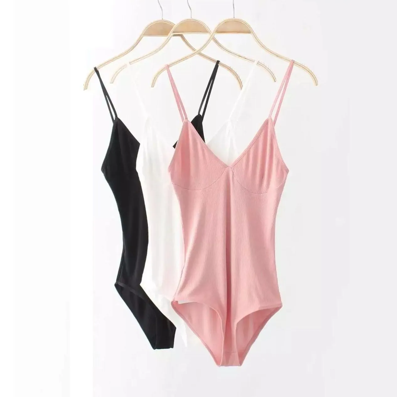 Backless Spaghetti Strap Bodysuit