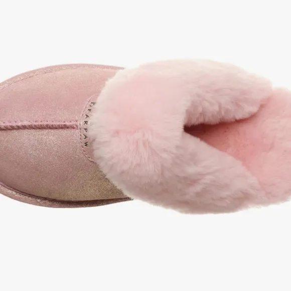 BEARPAW Loki Exotic 🩷 Iced Slippers Women's NEW! 🔥  size 5