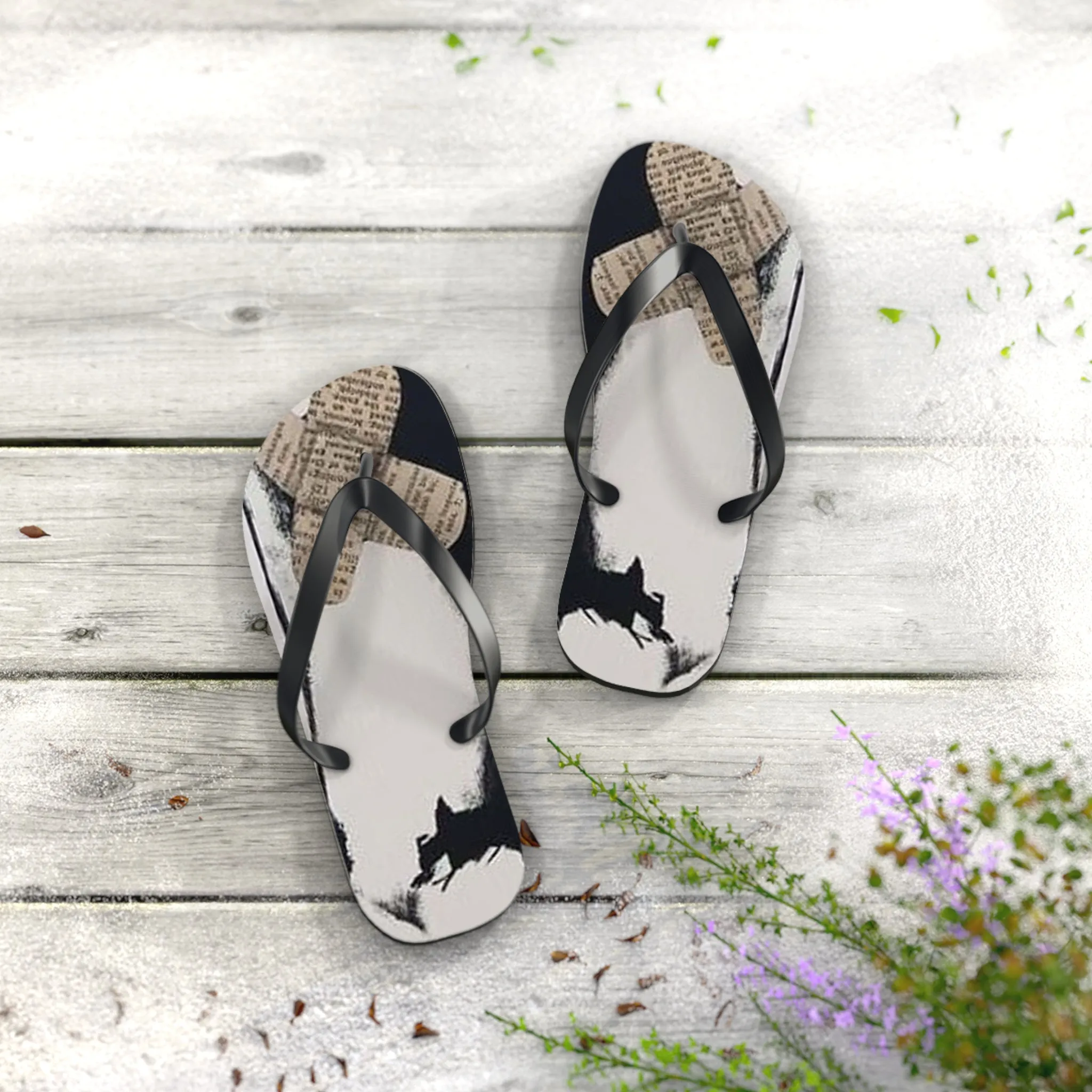 Beauty Is Pain Flip Flops