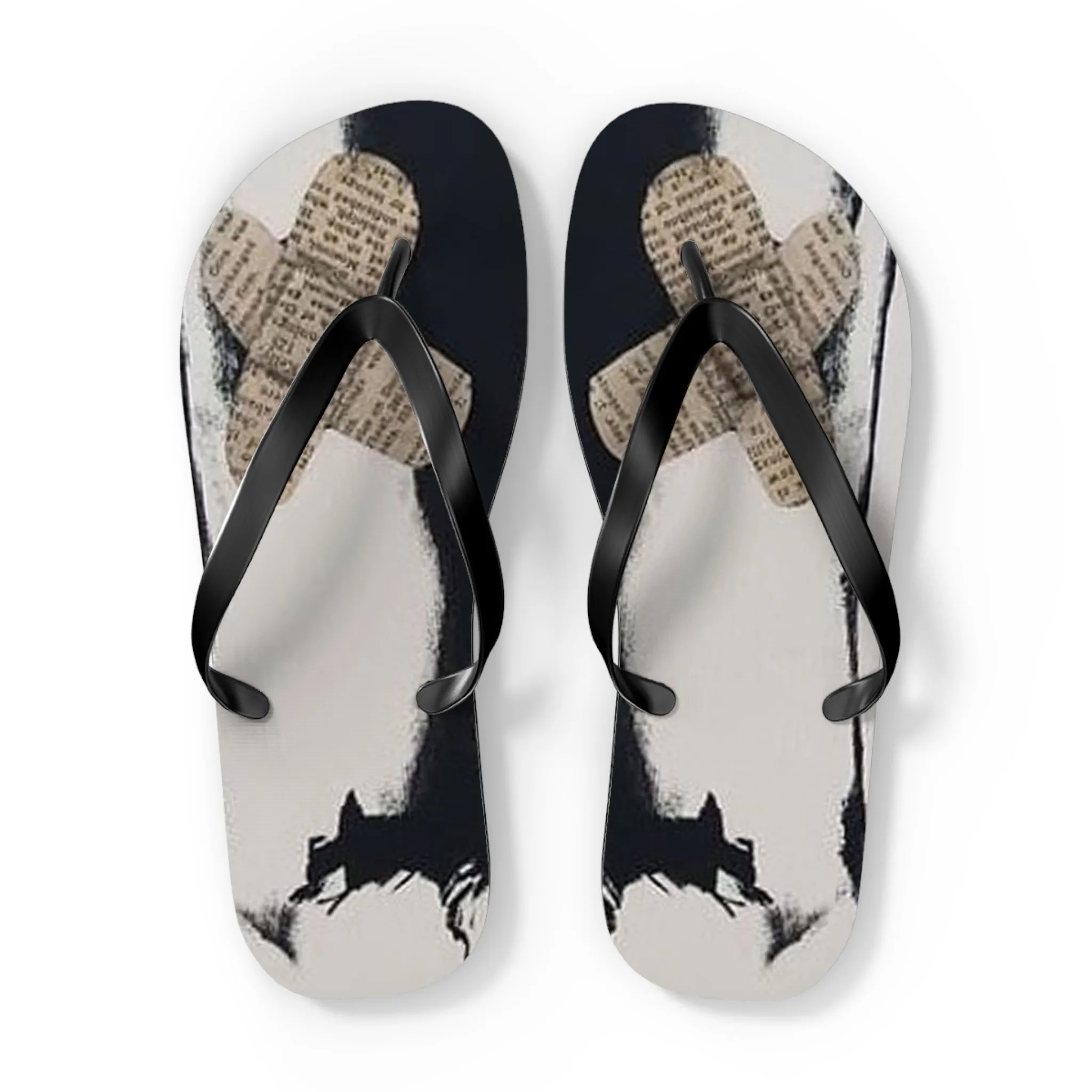 Beauty Is Pain Flip Flops