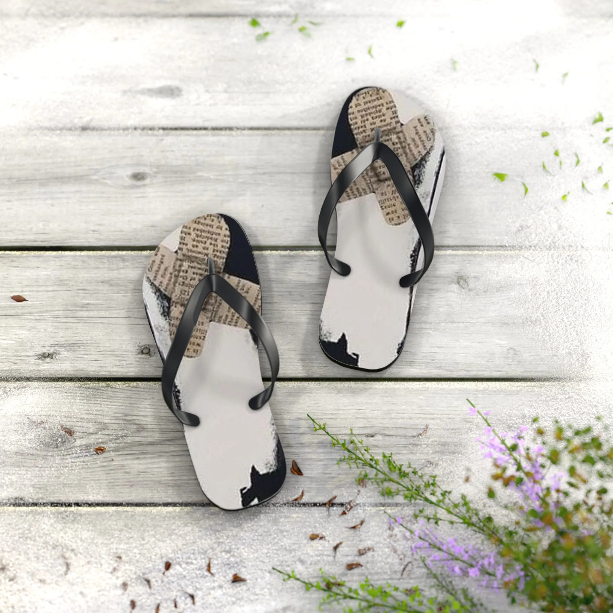 Beauty Is Pain Flip Flops