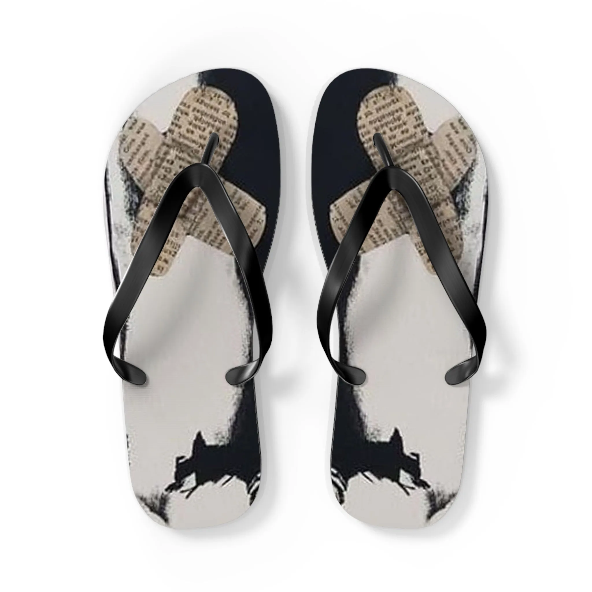 Beauty Is Pain Flip Flops