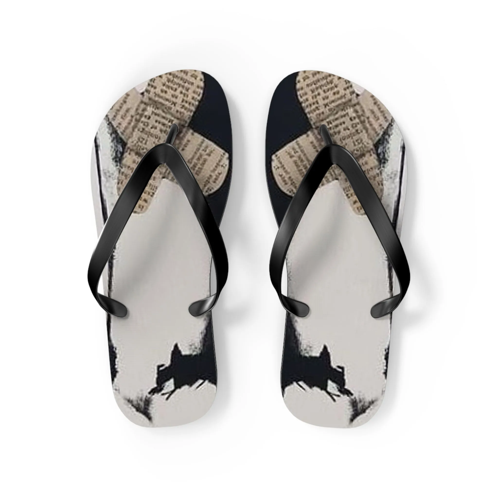 Beauty Is Pain Flip Flops