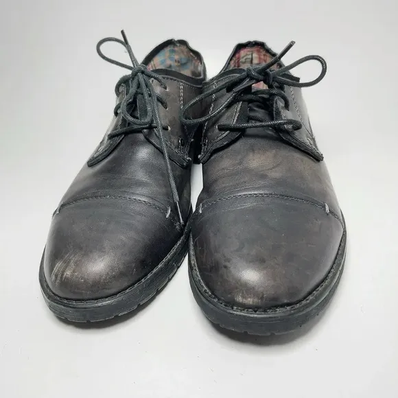 Bed Stu Rustic Leather Oxford Lace Up Shoes