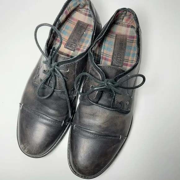 Bed Stu Rustic Leather Oxford Lace Up Shoes