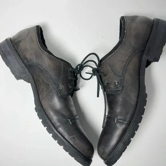 Bed Stu Rustic Leather Oxford Lace Up Shoes