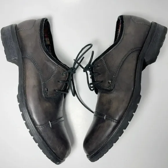 Bed Stu Rustic Leather Oxford Lace Up Shoes
