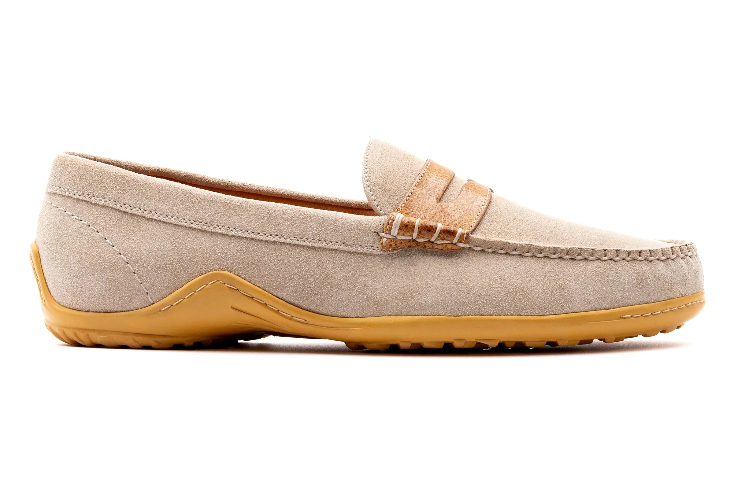 Bill Suede Penny Loafers - Bone
