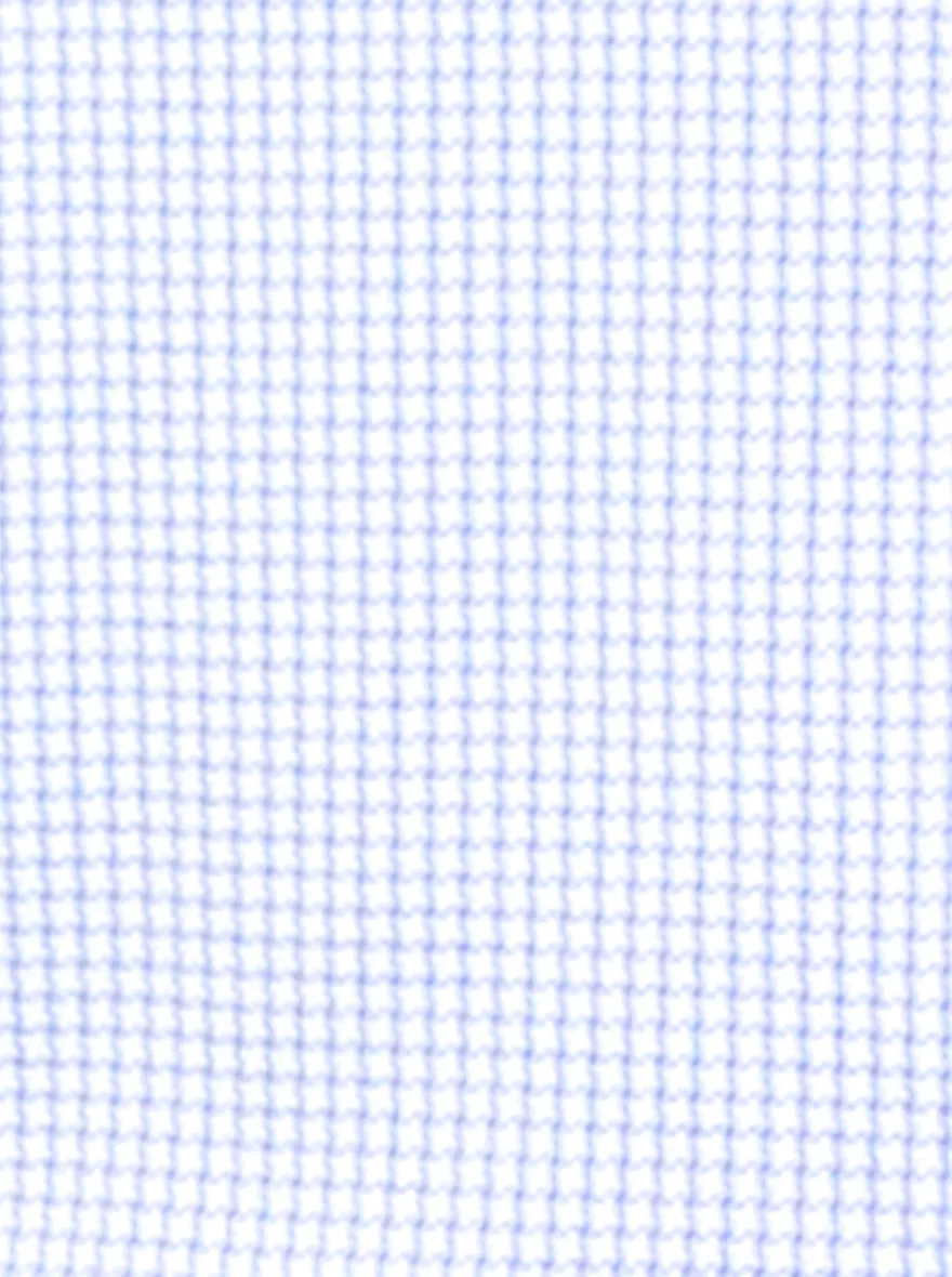 Blue Self Design Regular Fit Formal Shirt | JadeBlue
