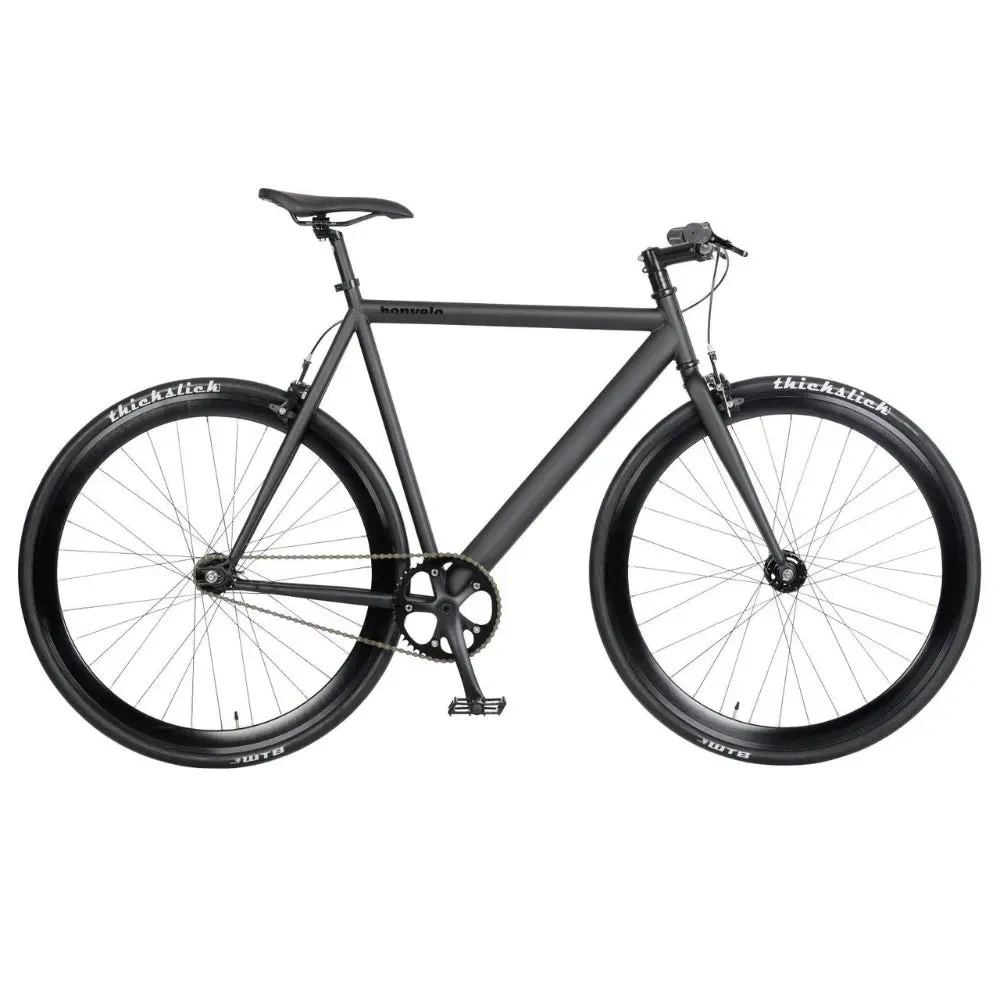 bonvelo Singlespeed & Fixie Bike BLIZZ Back to Black L