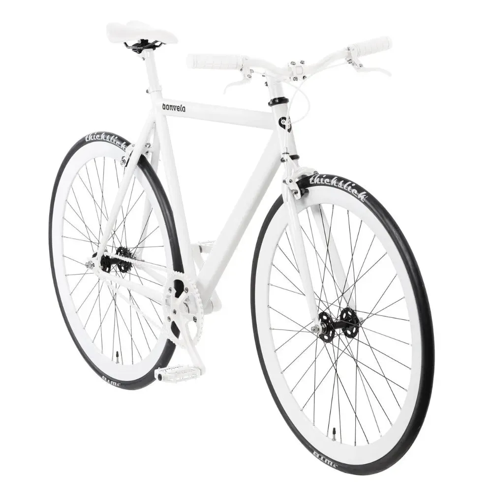 bonvelo Singlespeed & Fixie Bike BLIZZ Lightning White M