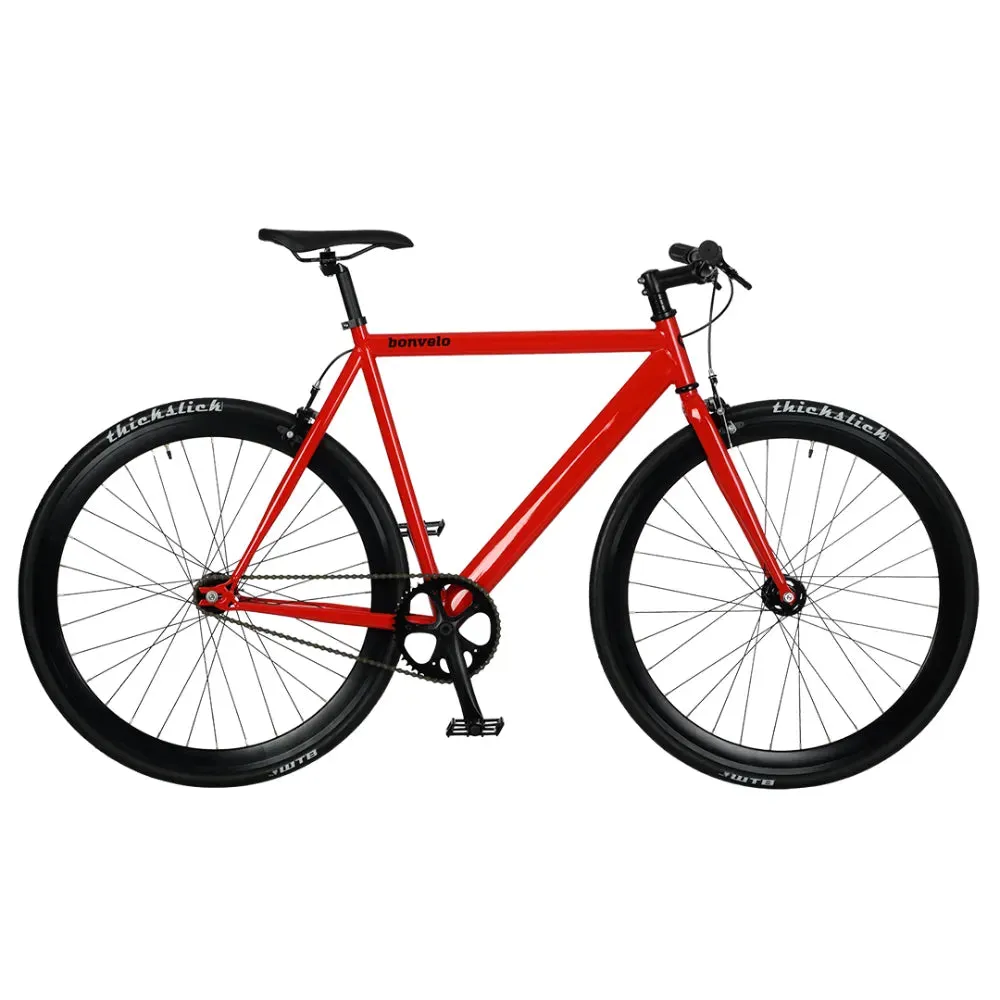 bonvelo Singlespeed & Fixie Bike BLIZZ Red Flag XL