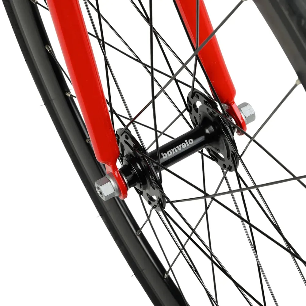 bonvelo Singlespeed & Fixie Bike BLIZZ Red Flag XL