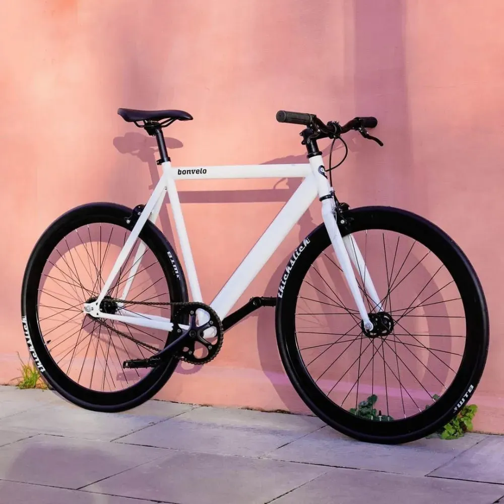 bonvelo Singlespeed & Fixie Bike BLIZZ White Riot XL