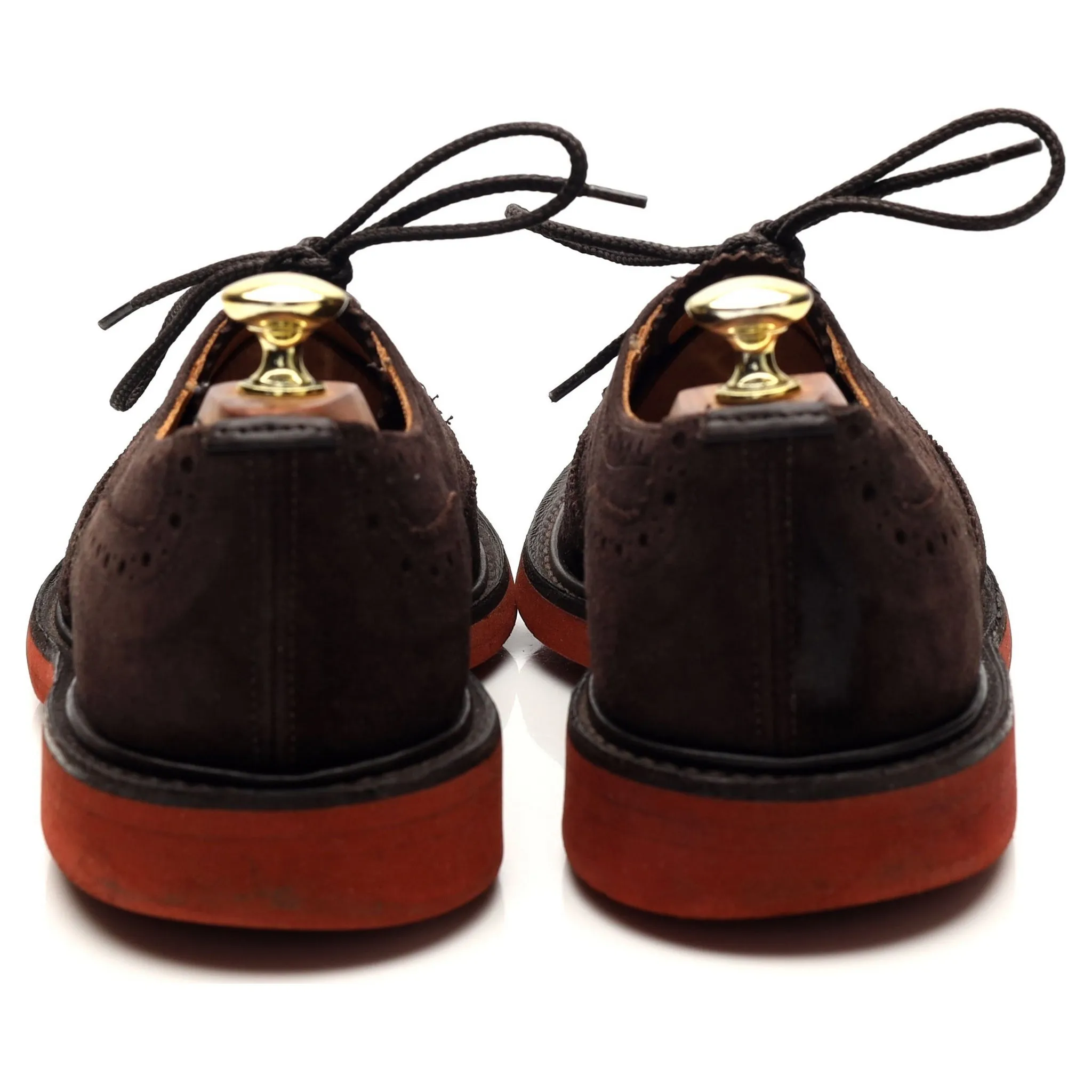 'Bourton' Dark Brown Suede Derby Brogues UK 7