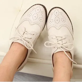 Brogue Oxford Shoes Women Flats Fashion Women Shoes