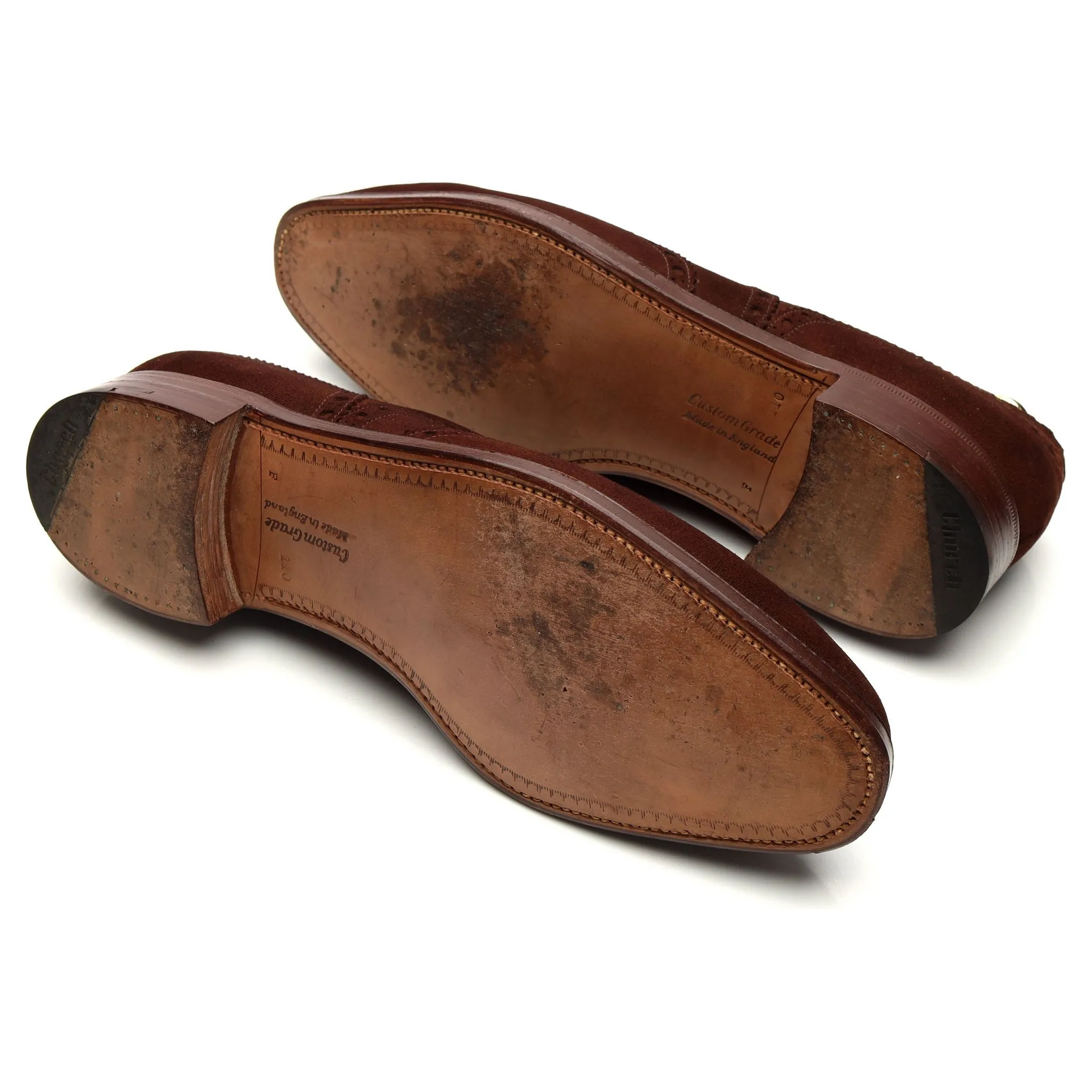 'Buck' Brown Suede Oxford Brogue UK 11 F