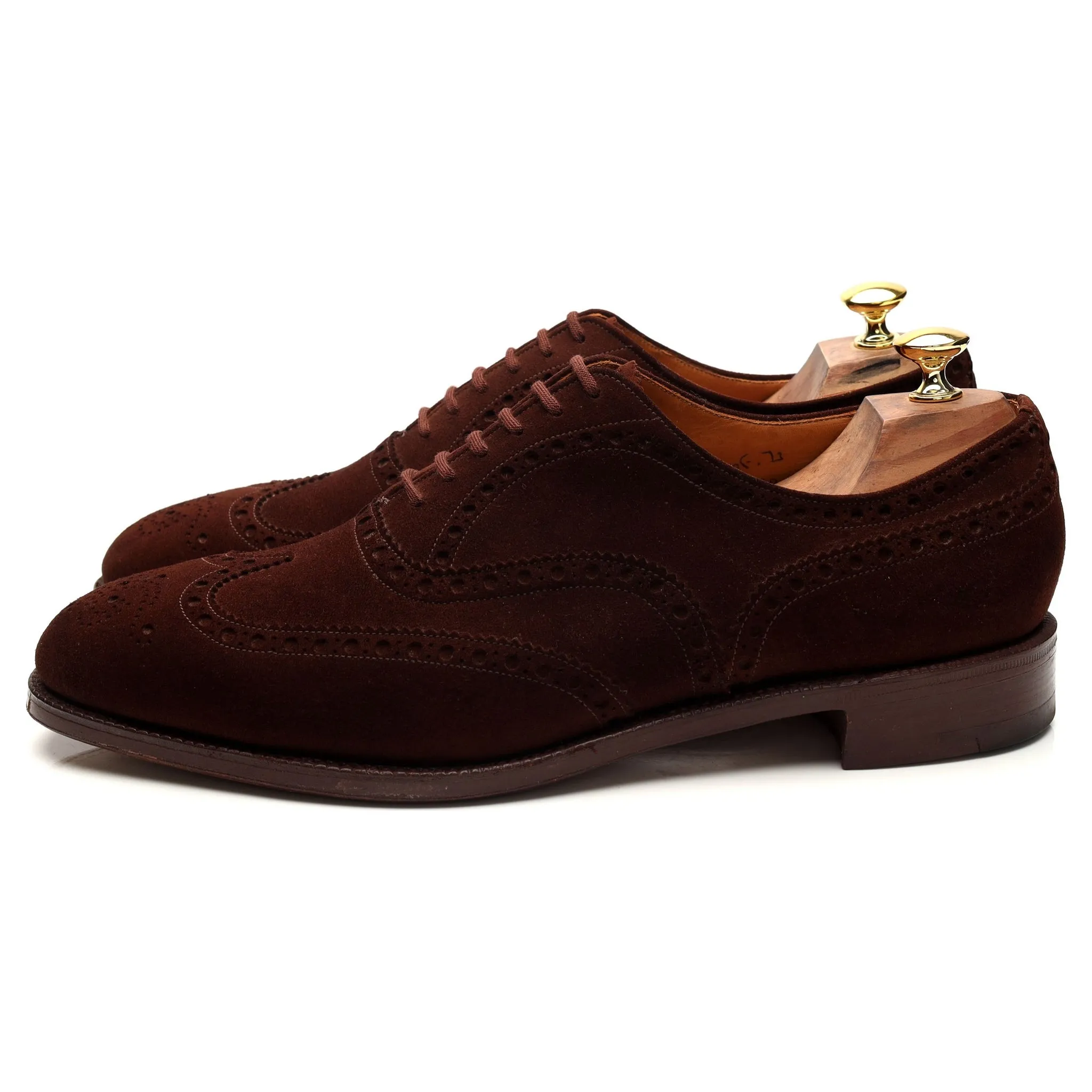 'Buck' Brown Suede Oxford Brogue UK 11 F