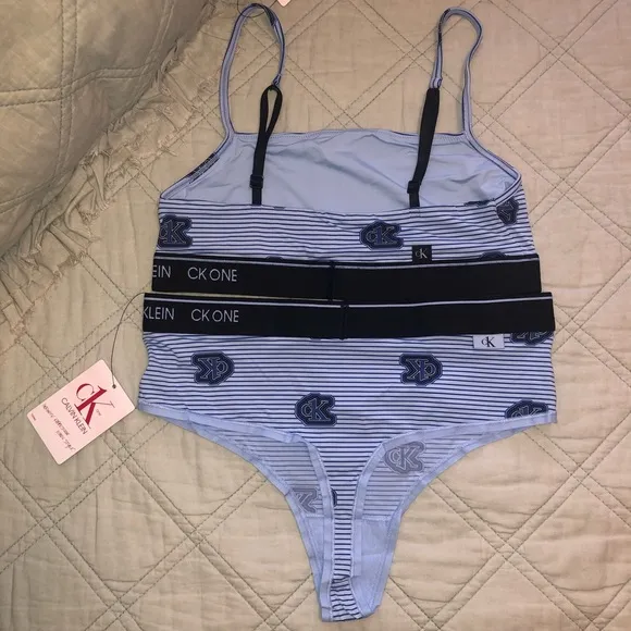 Calvin Klein bralette and thong set (M)