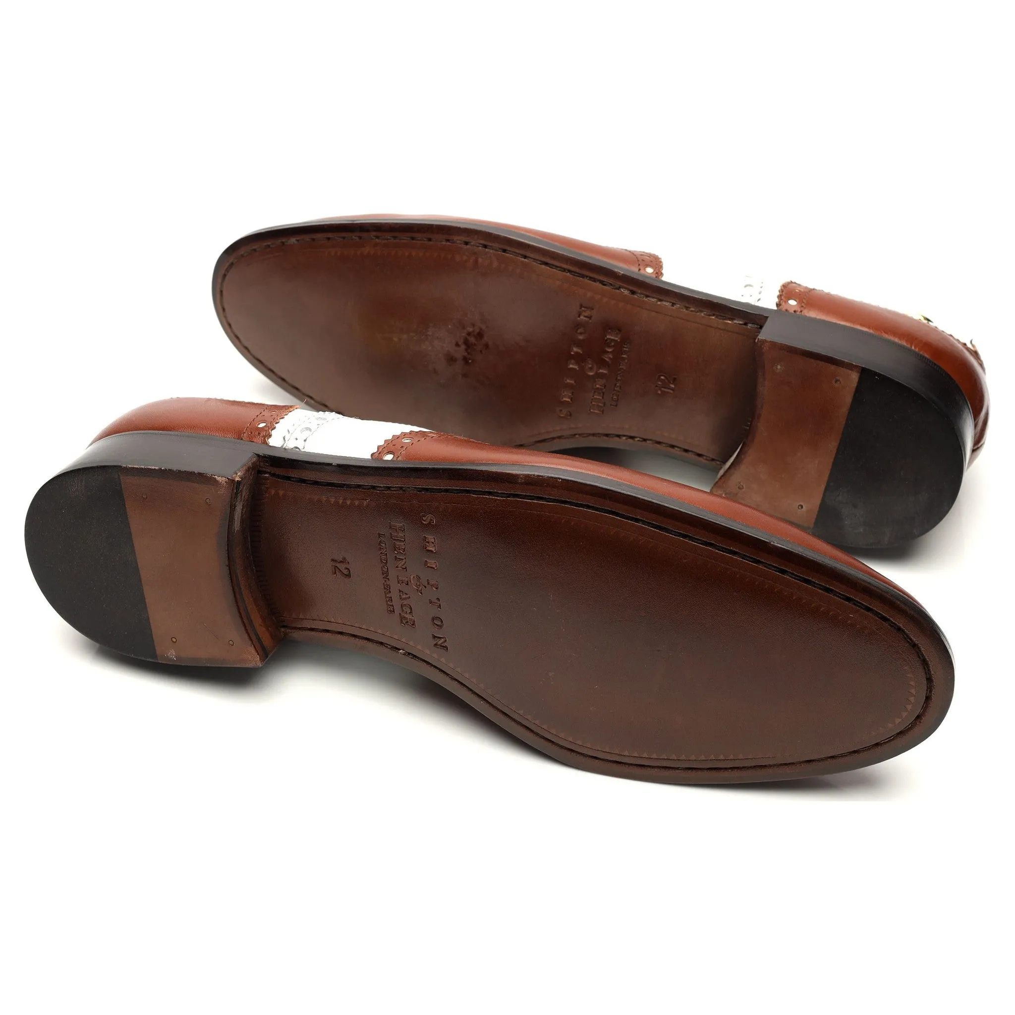 'Charleston' Brown and White Oxford Spectator Brogues UK 12