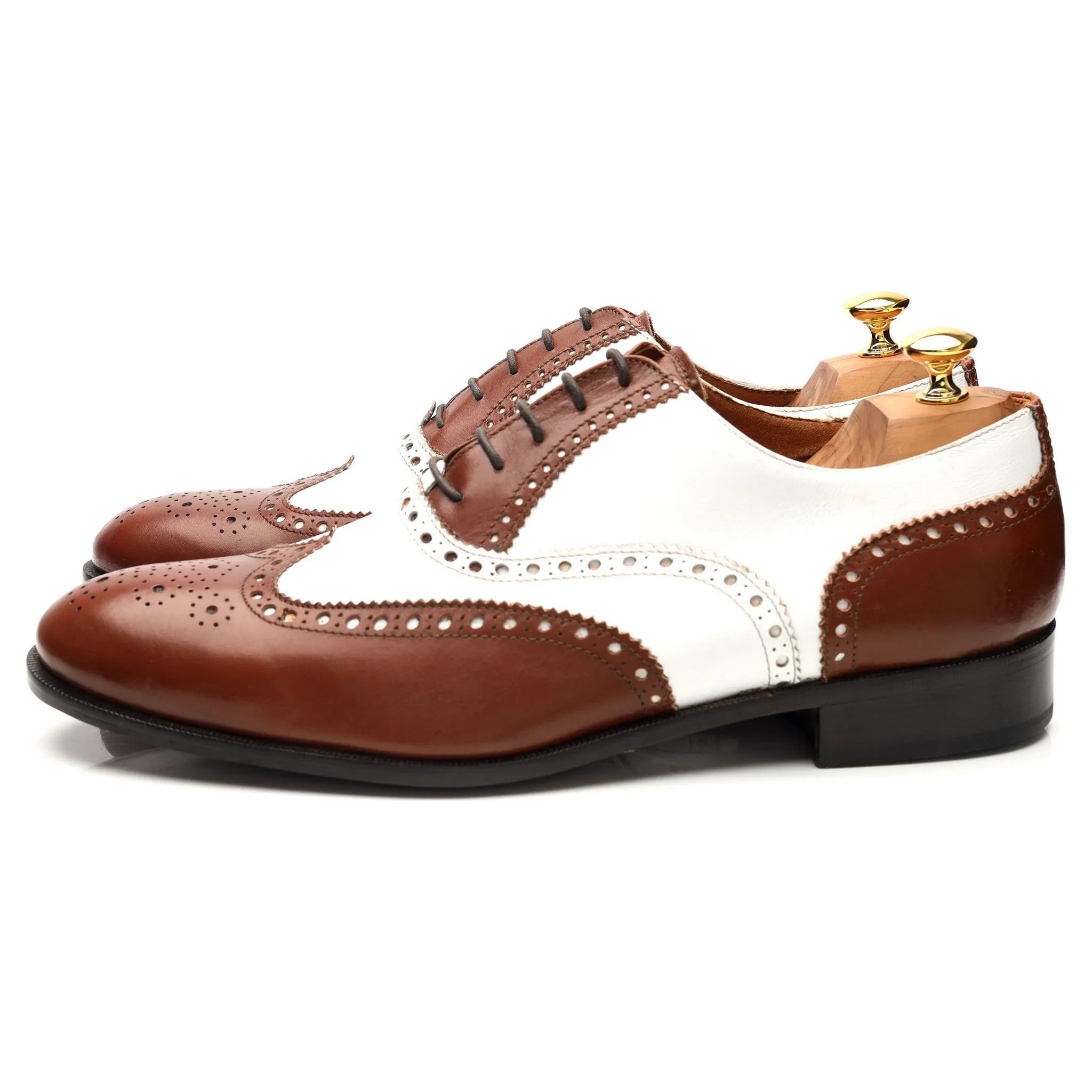 'Charleston' Brown and White Oxford Spectator Brogues UK 12