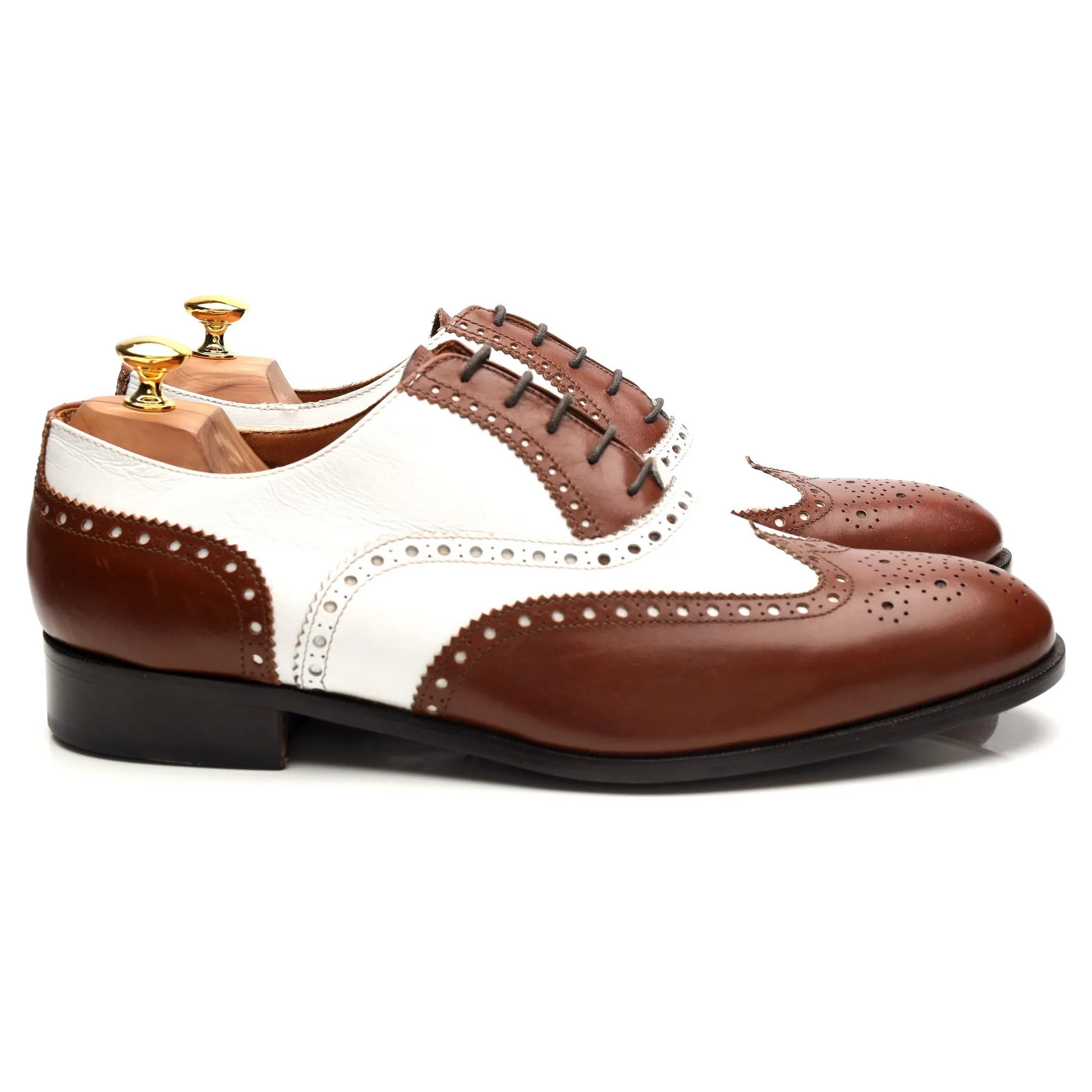 'Charleston' Brown and White Oxford Spectator Brogues UK 12