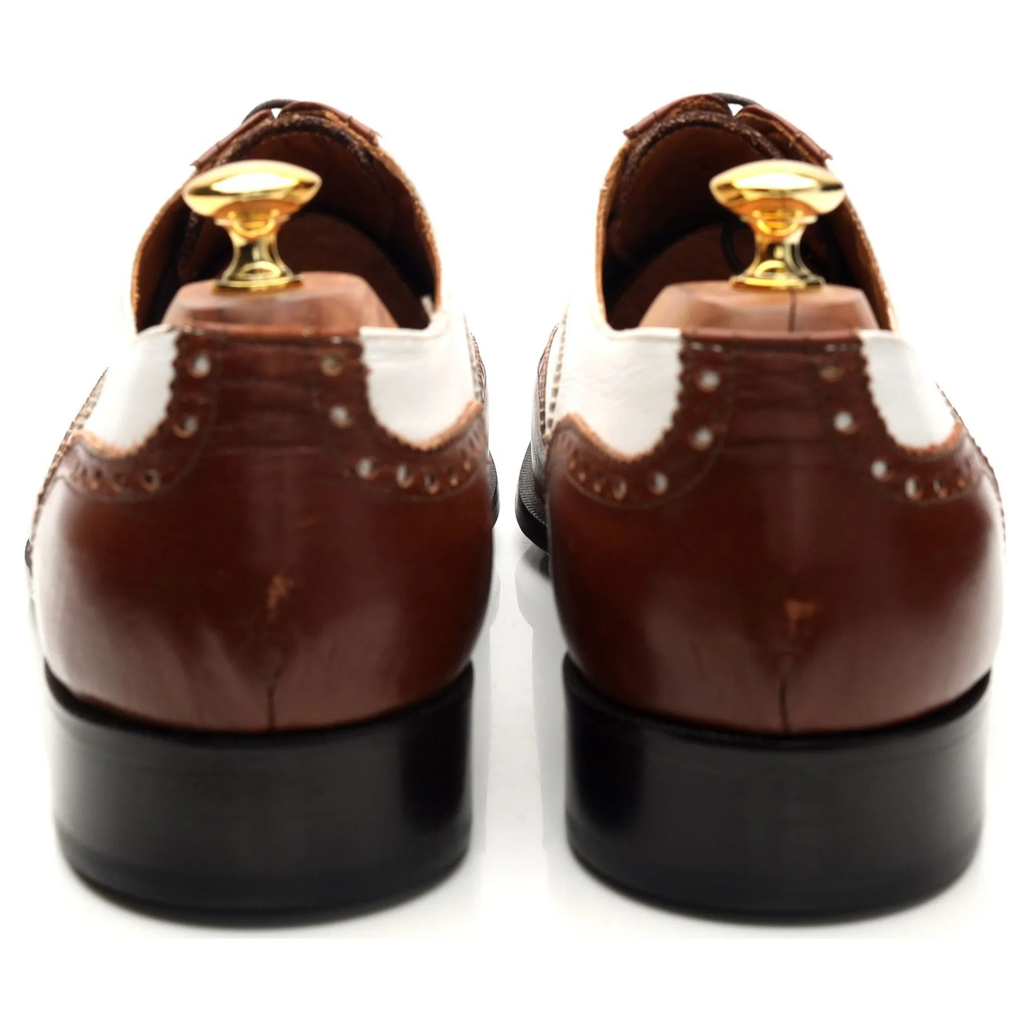 'Charleston' Brown and White Oxford Spectator Brogues UK 12