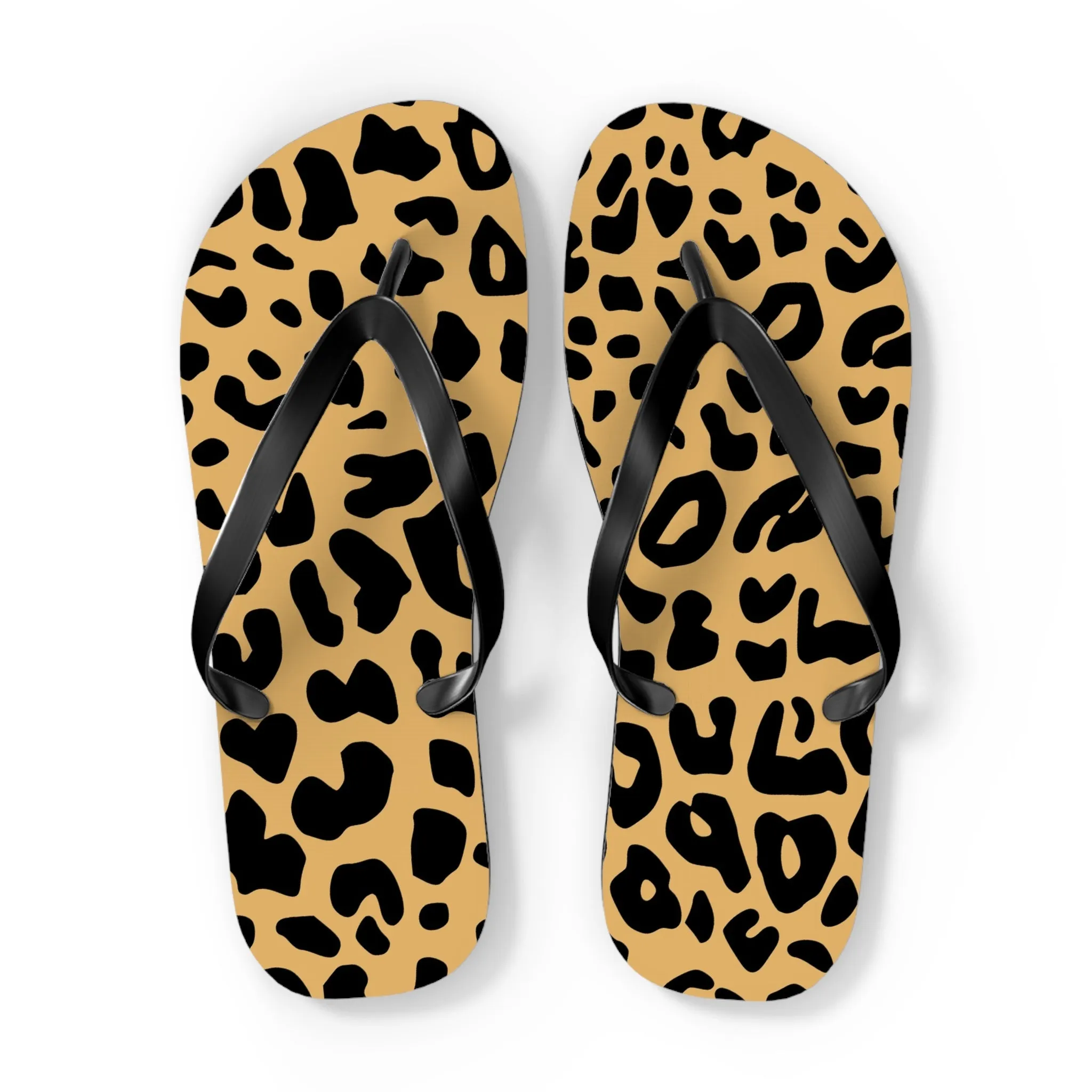 Cheetah Flip Flops - Trendy Summer Footwear for Beach and Casual Outings