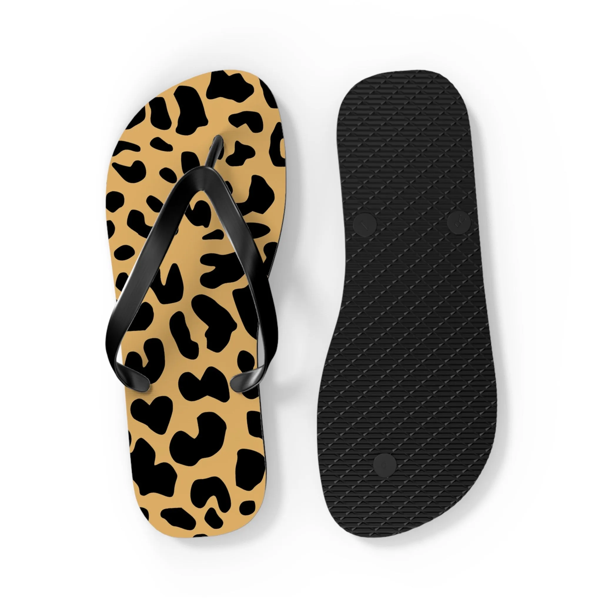 Cheetah Flip Flops - Trendy Summer Footwear for Beach and Casual Outings